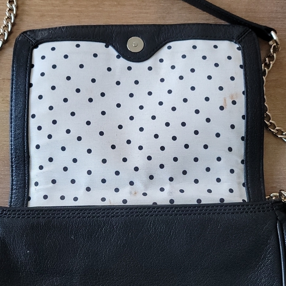 Kate Spade Primrose Hill Kaelin Black Leather Bow Chain Crossbody Bag - Picture 6 of 15